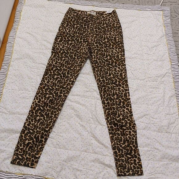 Free PEOPLE We the free Leopard high waist Skinny Jeans size 25 B1 - Picture 4 of 12